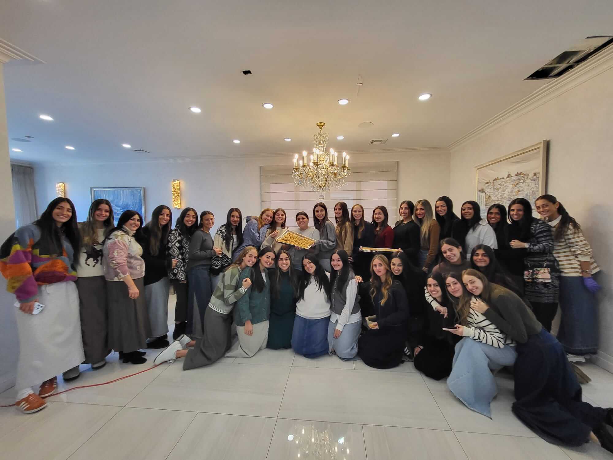 Na'aleh students gathered together